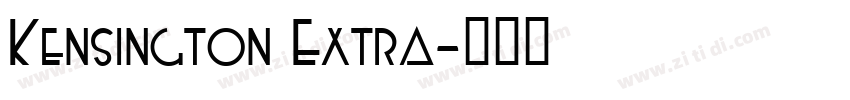 Kensington Extra字体转换
